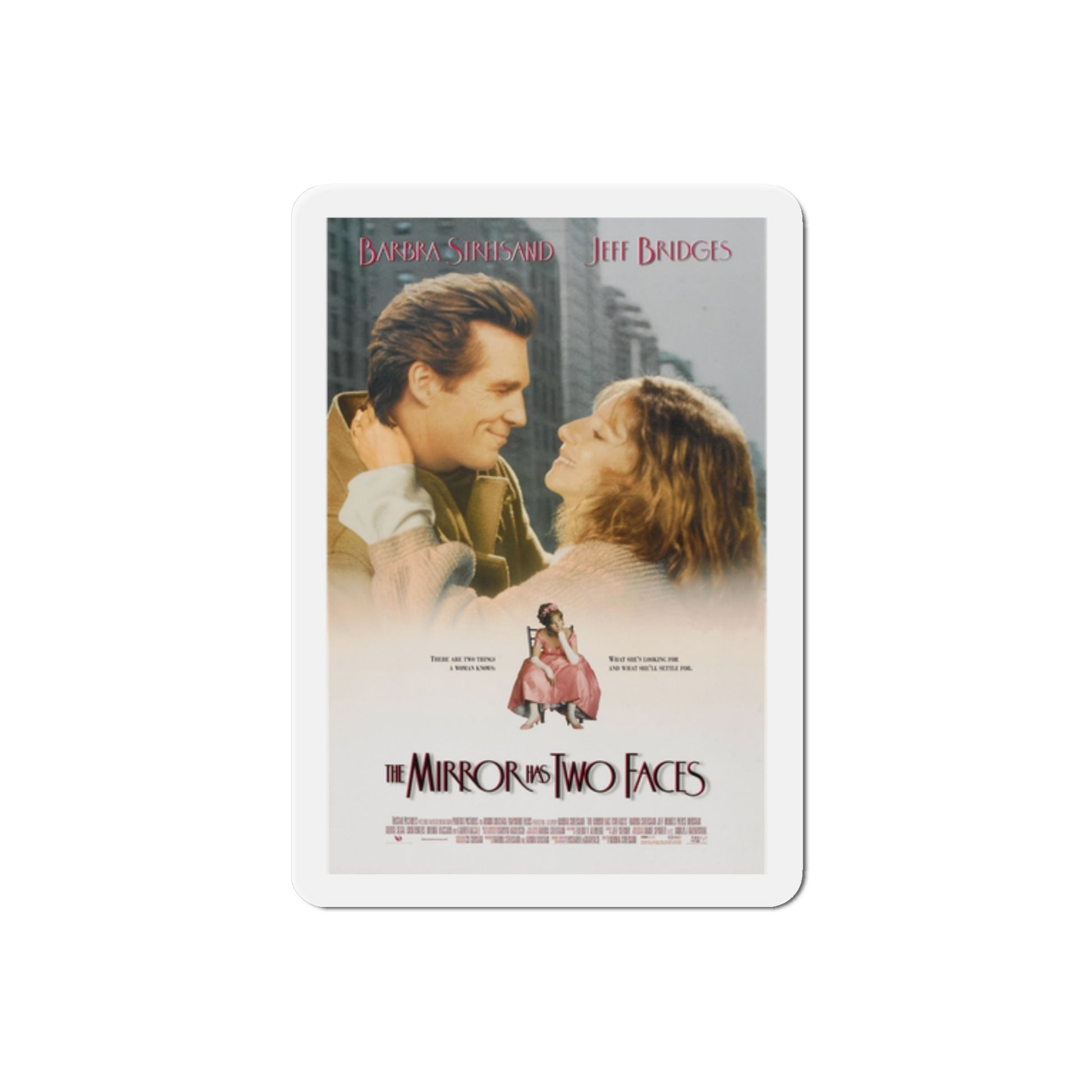 The Mirror Has Two Faces 1996 Movie Poster Die-Cut Magnet-2" x 2"-The Sticker Space