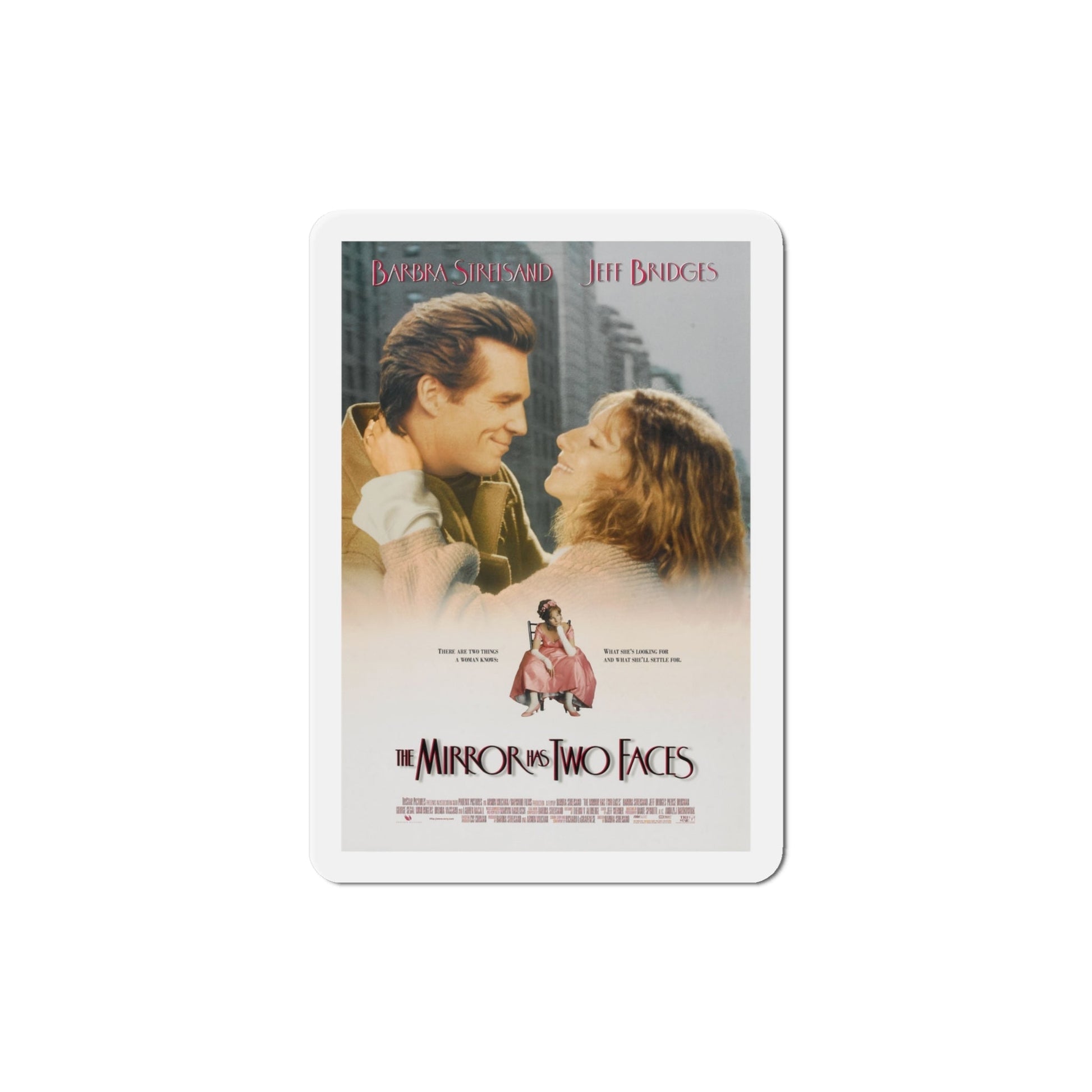 The Mirror Has Two Faces 1996 Movie Poster Die-Cut Magnet-4" x 4"-The Sticker Space