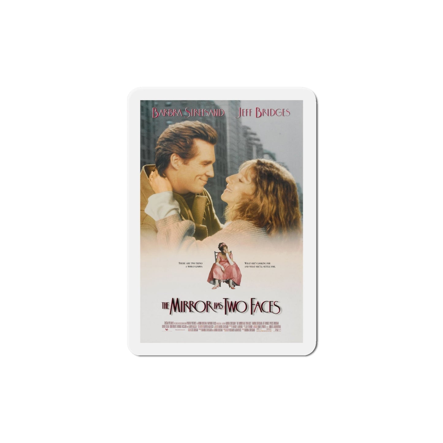 The Mirror Has Two Faces 1996 Movie Poster Die-Cut Magnet-5" x 5"-The Sticker Space