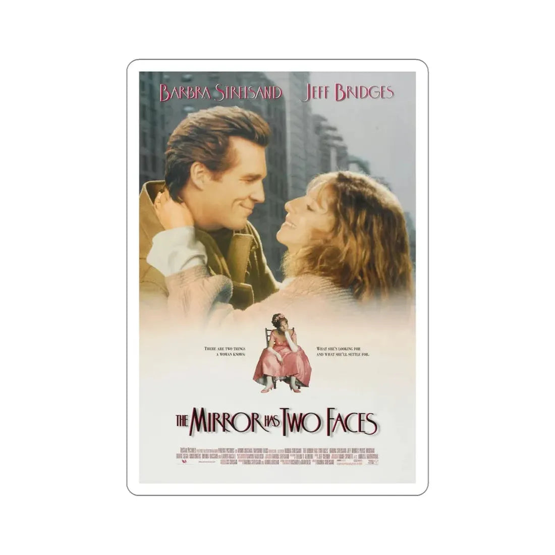 The Mirror Has Two Faces 1996 Movie Poster STICKER Vinyl Die-Cut Decal 5 Inch - The Sticker Space