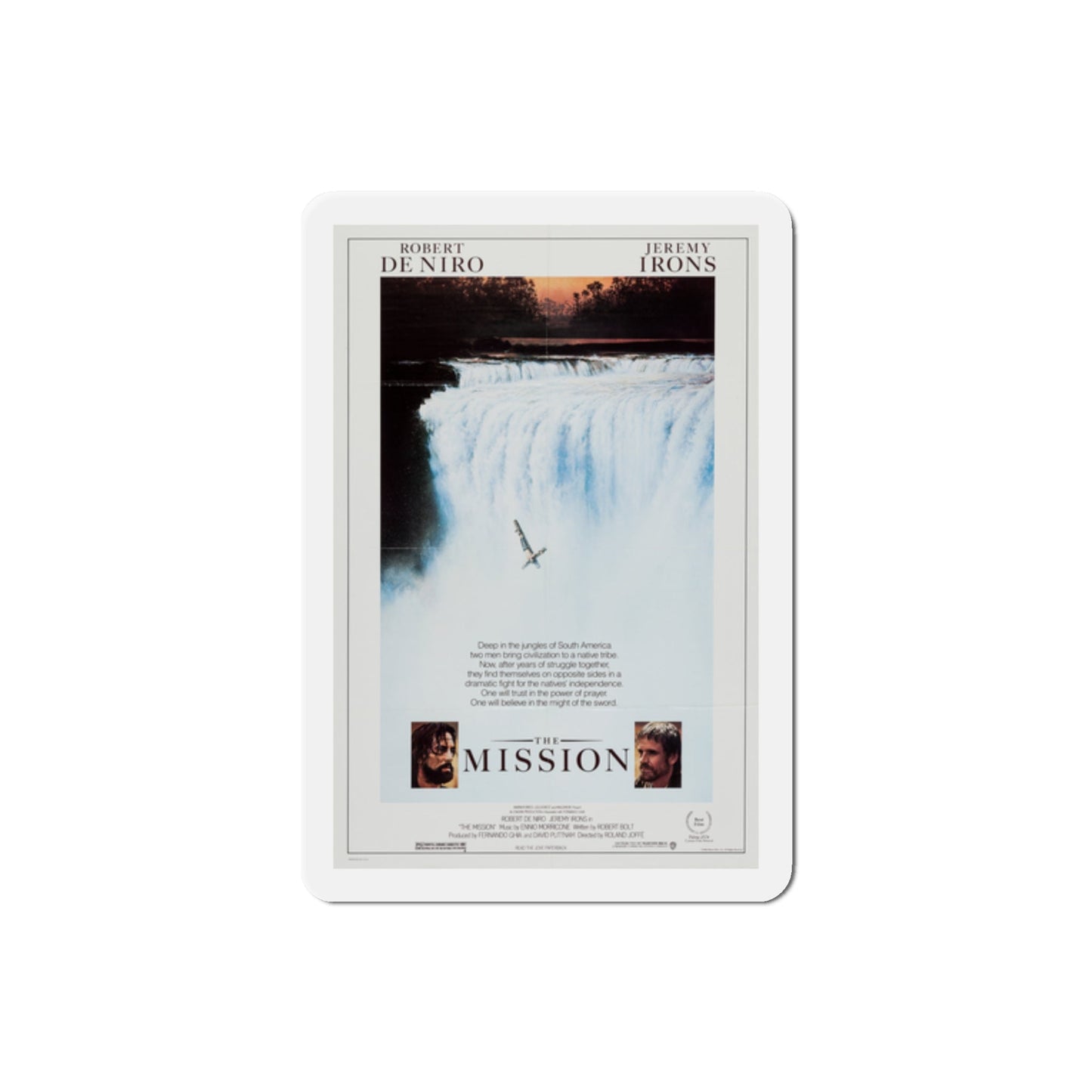 The Mission 1986 Movie Poster Die-Cut Magnet-2" x 2"-The Sticker Space