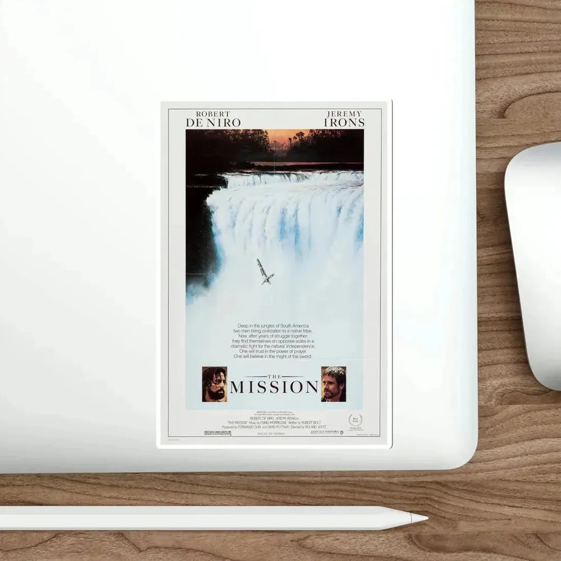 The Mission 1986 Movie Poster STICKER Vinyl Die-Cut Decal - The Sticker Space