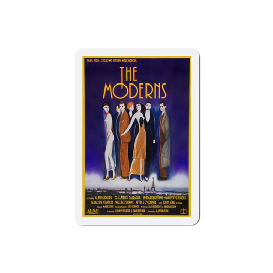 The Moderns 1988 Movie Poster Die-Cut Magnet-2" x 2"-The Sticker Space