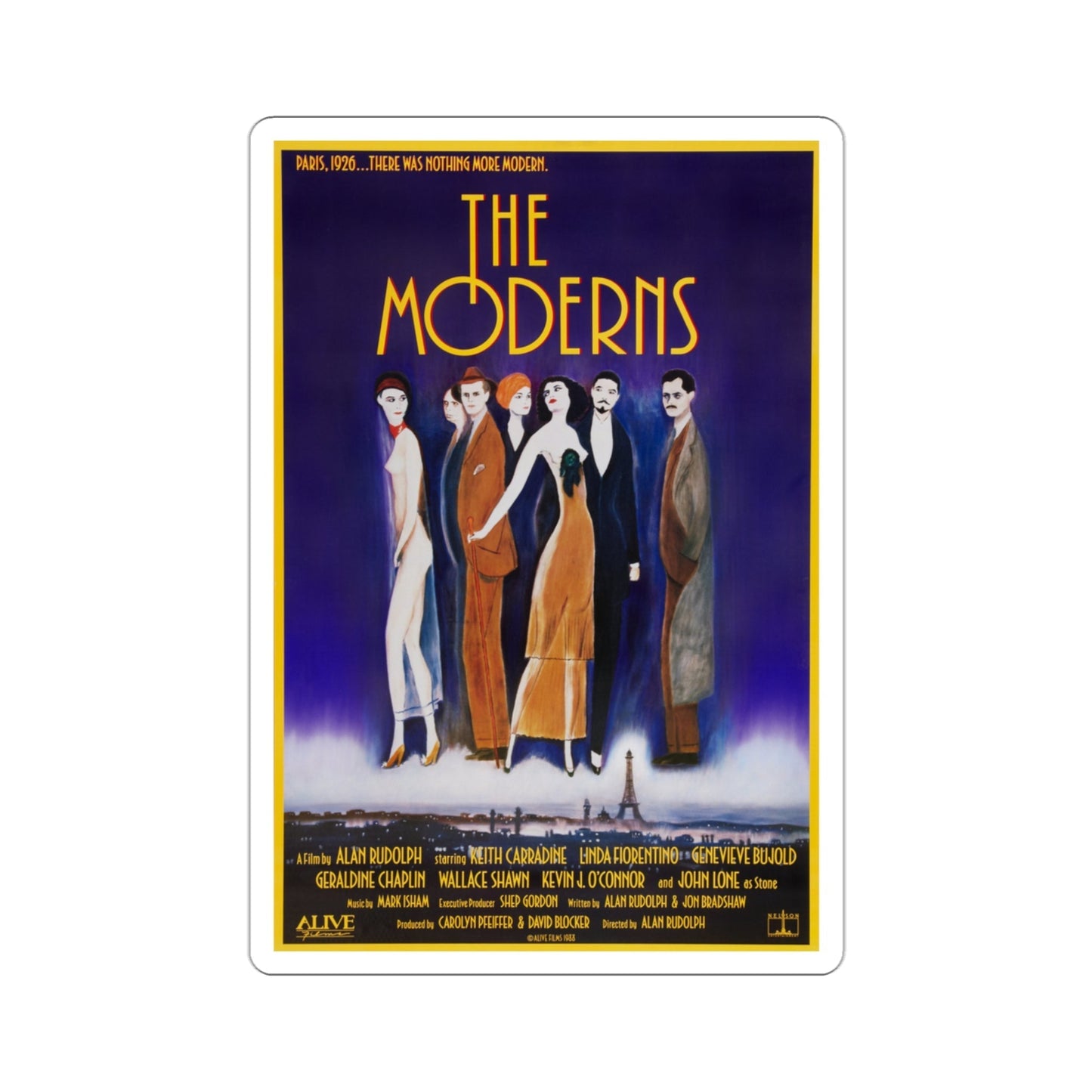 The Moderns 1988 Movie Poster STICKER Vinyl Die-Cut Decal-3 Inch-The Sticker Space