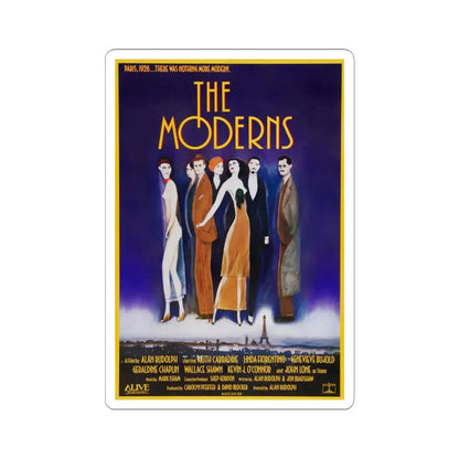 The Moderns 1988 Movie Poster - STICKER Vinyl Kiss-Cut Decal 4 Inch White - The Sticker Space
