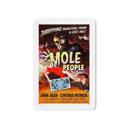 THE MOLE PEOPLE 1956 Movie Poster - Refrigerator Magnet 4 Inch Die-Cut - The Sticker Space