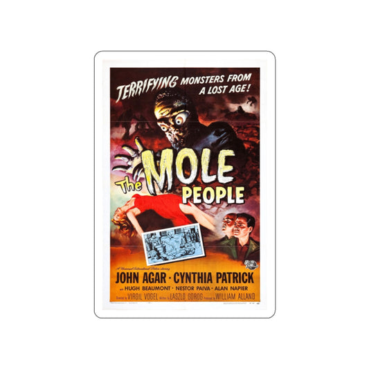 THE MOLE PEOPLE 1956 Movie Poster STICKER Vinyl Die-Cut Decal-White-The Sticker Space