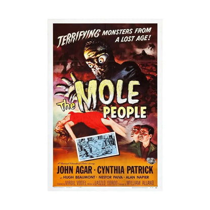 THE MOLE PEOPLE 1956 - Paper Movie Poster - The Sticker Space