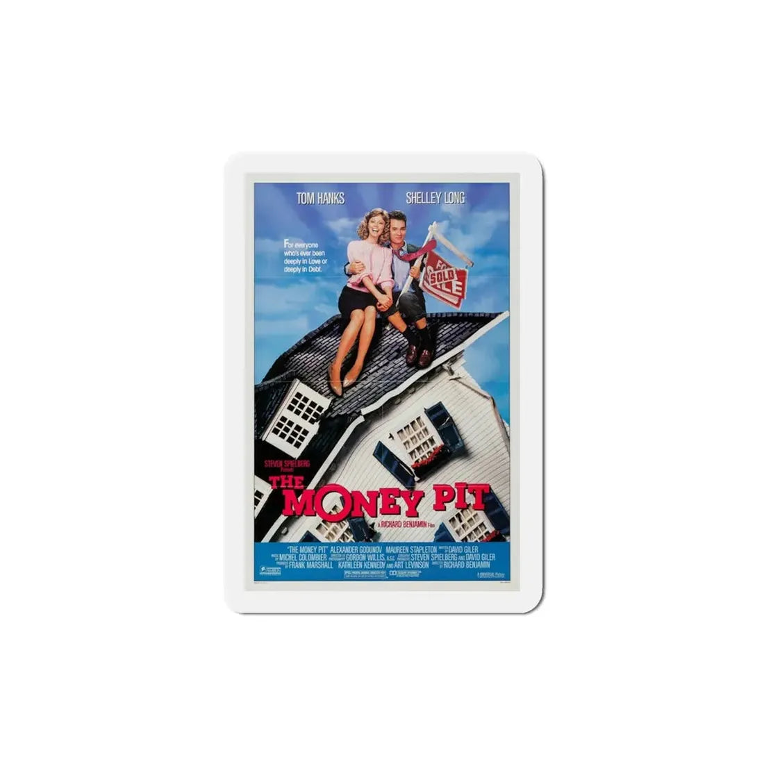 The Money Pit 1986 Movie Poster Refrigerator Magnet 4 Inch - The Sticker Space