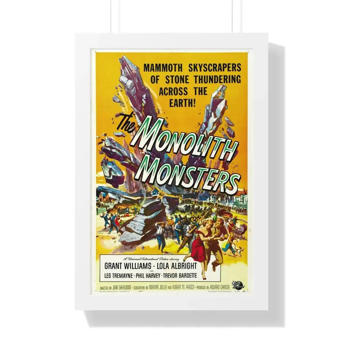 THE MONOLITH MONSTERS 1957 - Framed Movie Poster 16″ x 24″ White - The Sticker Space