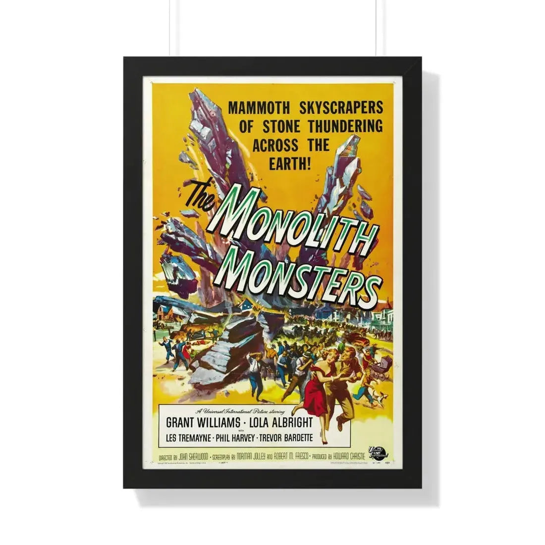THE MONOLITH MONSTERS 1957 - Framed Movie Poster 20" x 30" Black - The Sticker Space