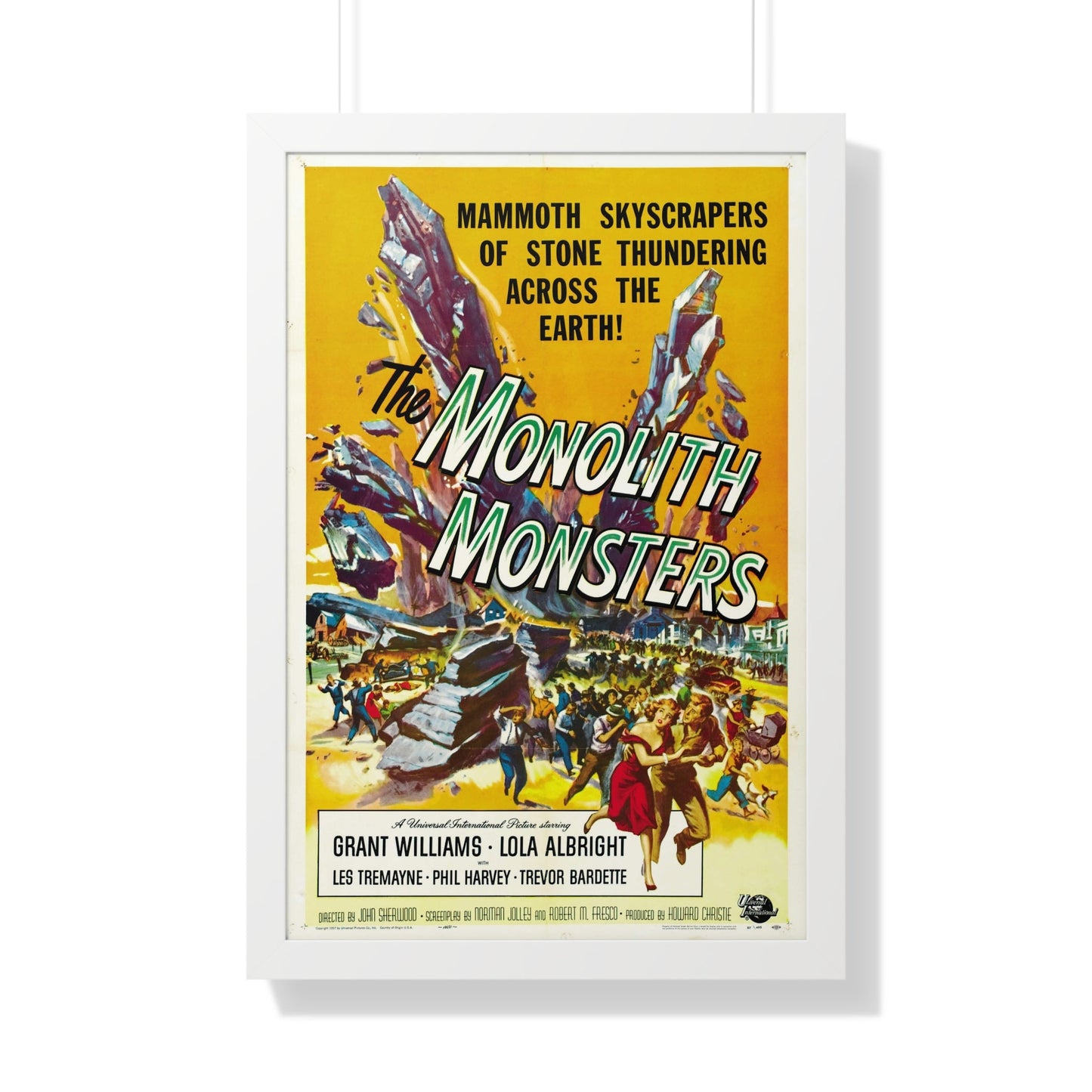 THE MONOLITH MONSTERS 1957 - Framed Movie Poster-20" x 30"-The Sticker Space