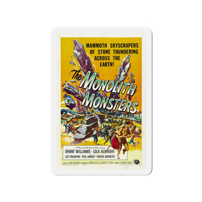 THE MONOLITH MONSTERS 1957 Movie Poster - Refrigerator Magnet-3" x 3"-The Sticker Space