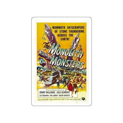 THE MONOLITH MONSTERS 1957 Movie Poster STICKER Vinyl Die-Cut Decal 2 Inch - The Sticker Space