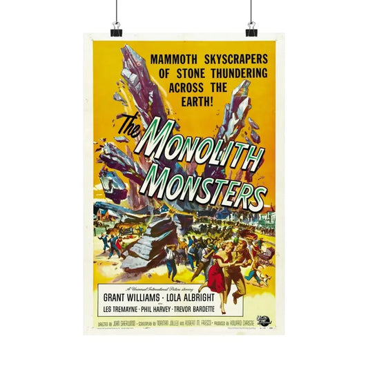 THE MONOLITH MONSTERS 1957 - Paper Movie Poster 12″ x 18″ Matte - The Sticker Space