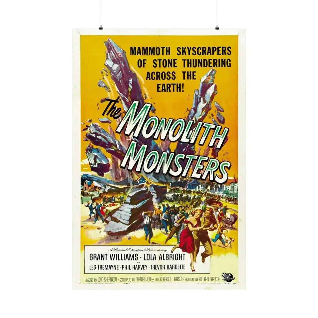 THE MONOLITH MONSTERS 1957 - Paper Movie Poster 36" x 54" Matte - The Sticker Space