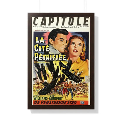 THE MONOLITH MONSTERS (BELGIAN) 1957 - Framed Movie Poster 20" x 30" Walnut - The Sticker Space