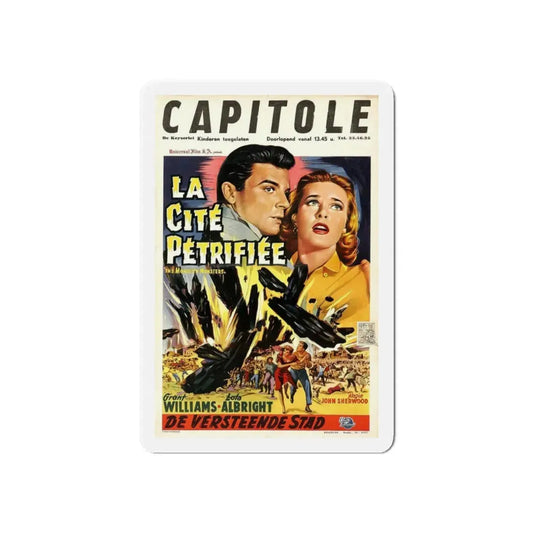 THE MONOLITH MONSTERS (BELGIAN) 1957 Movie Poster - Refrigerator Magnet 6 Inch Die-Cut - The Sticker Space