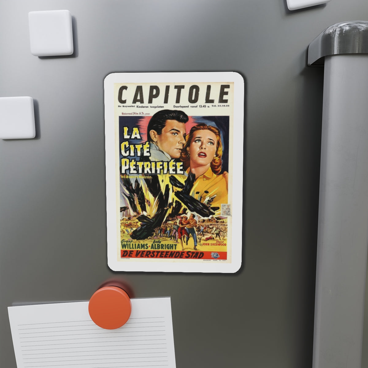 THE MONOLITH MONSTERS (BELGIAN) 1957 Movie Poster - Refrigerator Magnet-The Sticker Space