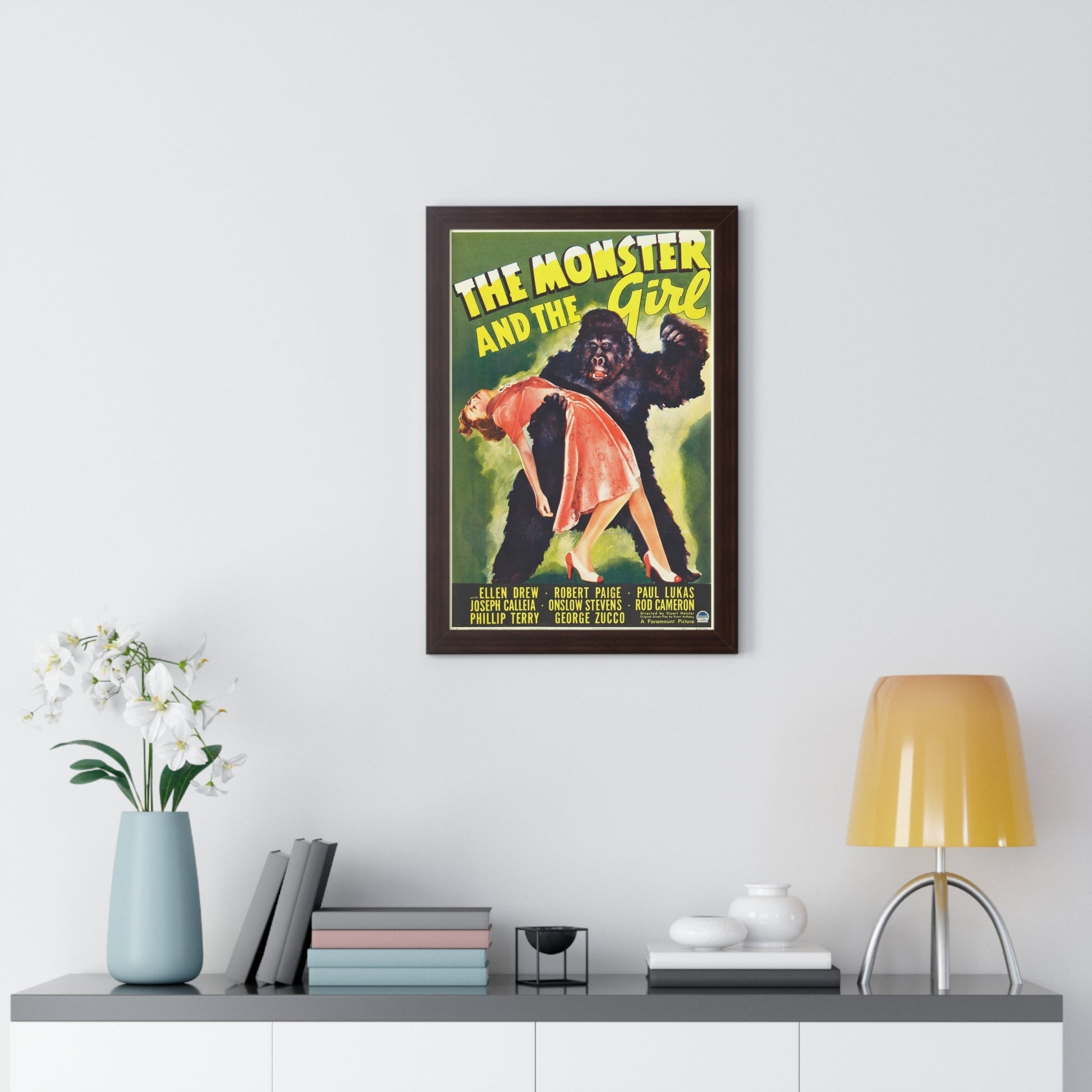 THE MONSTER AND THE GIRL 1941 - Framed Movie Poster-The Sticker Space