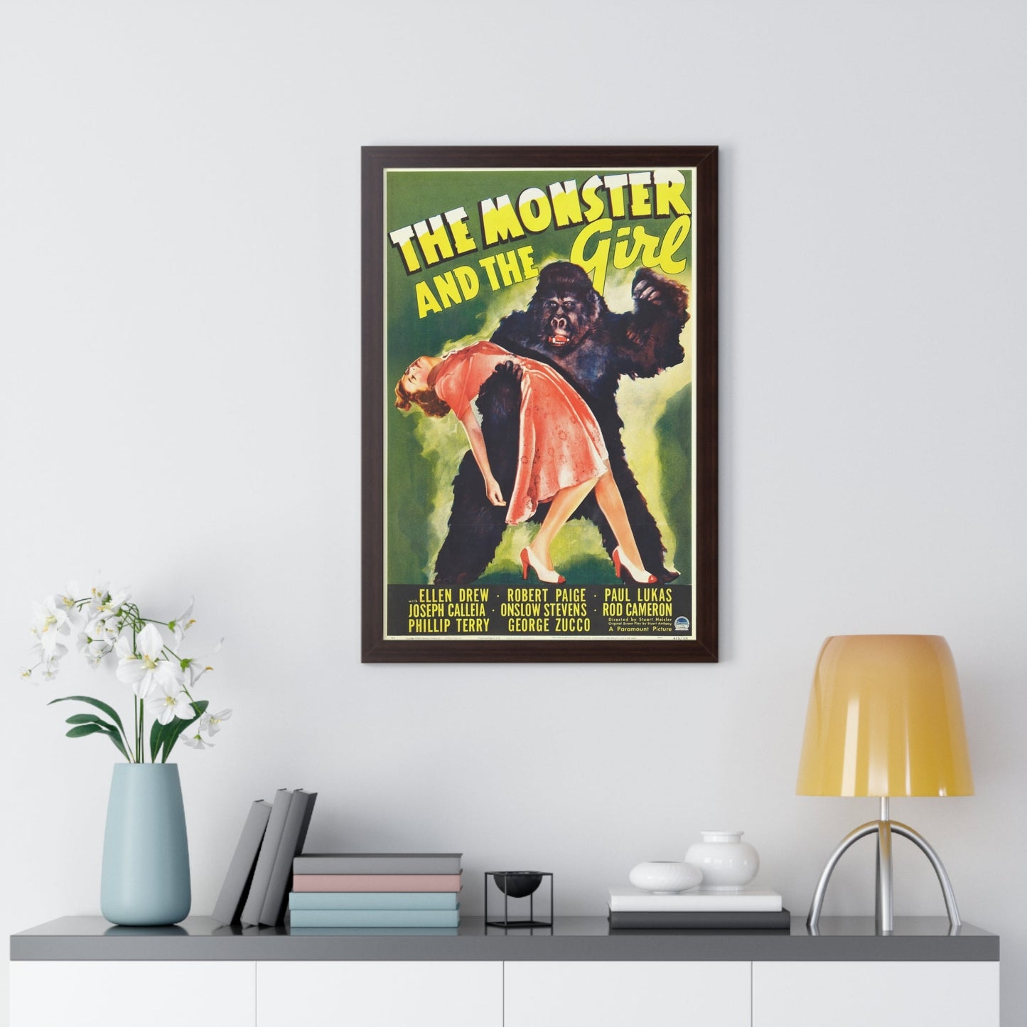 THE MONSTER AND THE GIRL 1941 - Framed Movie Poster-The Sticker Space