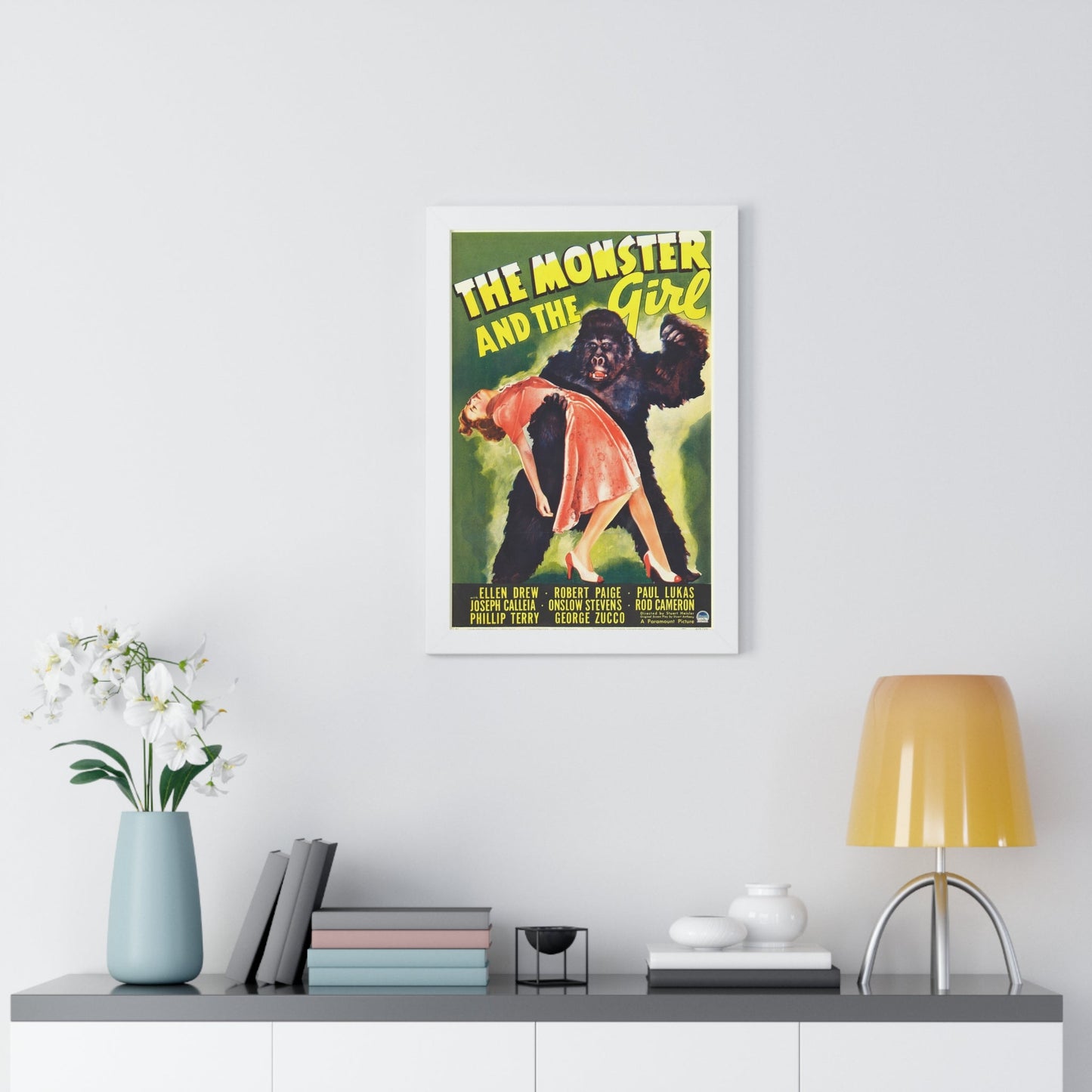 THE MONSTER AND THE GIRL 1941 - Framed Movie Poster-The Sticker Space