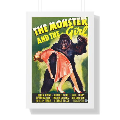 THE MONSTER AND THE GIRL 1941 - Framed Movie Poster-16″ x 24″-The Sticker Space