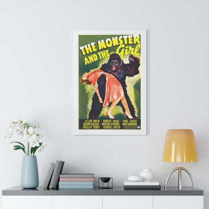 THE MONSTER AND THE GIRL 1941 - Framed Movie Poster-The Sticker Space