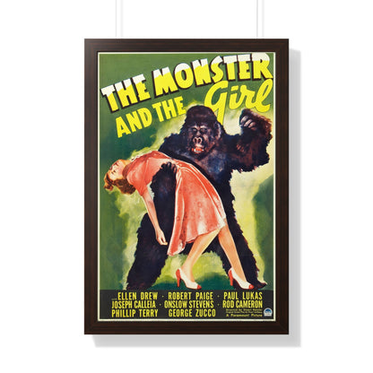 THE MONSTER AND THE GIRL 1941 - Framed Movie Poster-20" x 30"-The Sticker Space