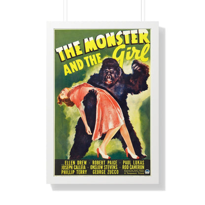 THE MONSTER AND THE GIRL 1941 - Framed Movie Poster-20" x 30"-The Sticker Space