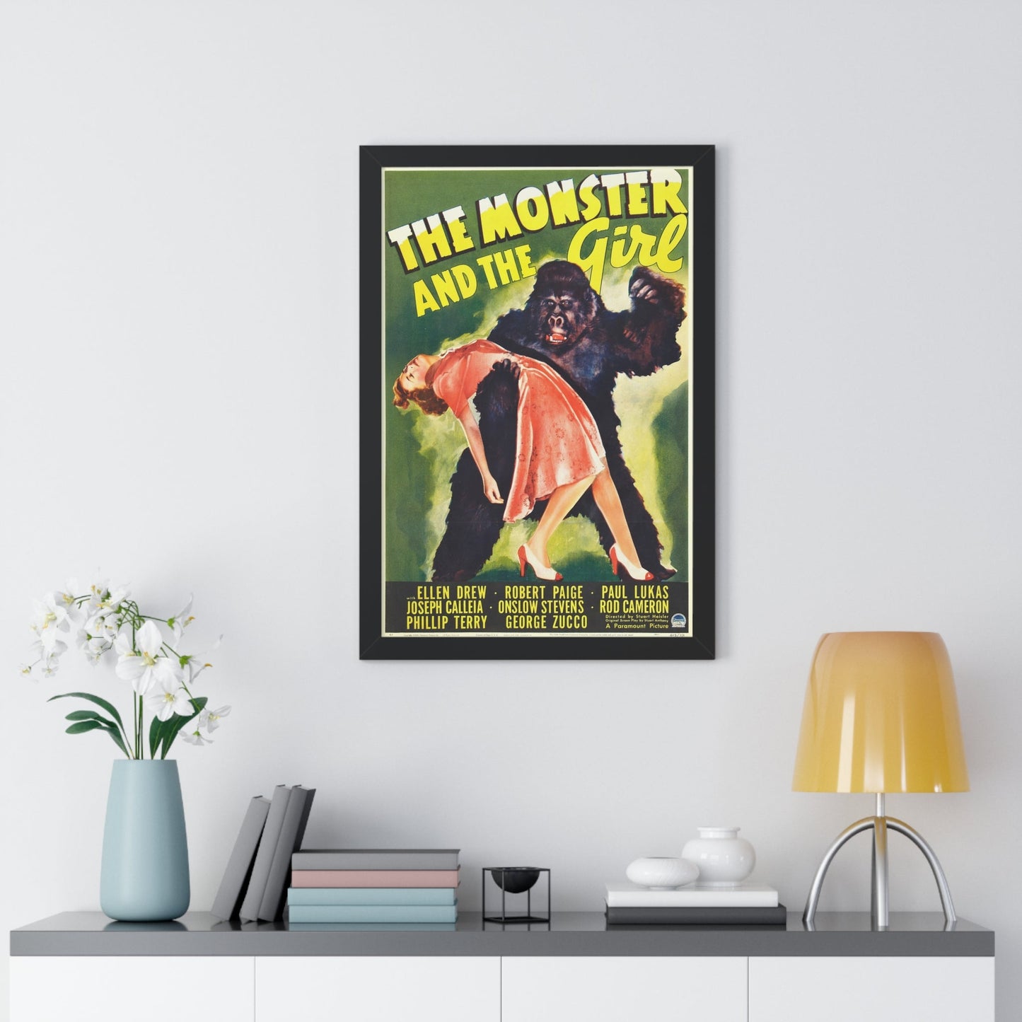 THE MONSTER AND THE GIRL 1941 - Framed Movie Poster-The Sticker Space