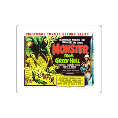 THE MONSTER FROM GREEN HELL 1957 Movie Poster STICKER Vinyl Die-Cut Decal 2 Inch - The Sticker Space