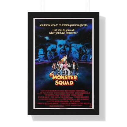 THE MONSTER SQUAD 1987 - Framed Movie Poster 16″ x 24″ Black - The Sticker Space