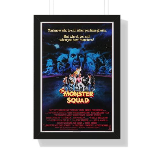 THE MONSTER SQUAD 1987 - Framed Movie Poster-16″ x 24″-The Sticker Space