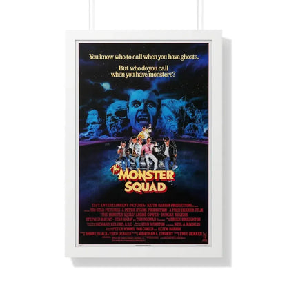 THE MONSTER SQUAD 1987 - Framed Movie Poster 20" x 30" White - The Sticker Space
