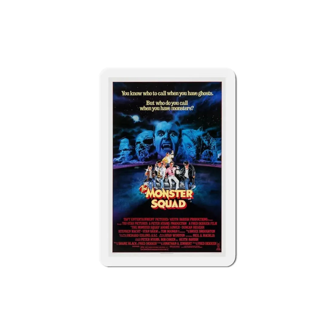 The Monster Squad 1987 Movie Poster Refrigerator Magnet 5 Inch - The Sticker Space
