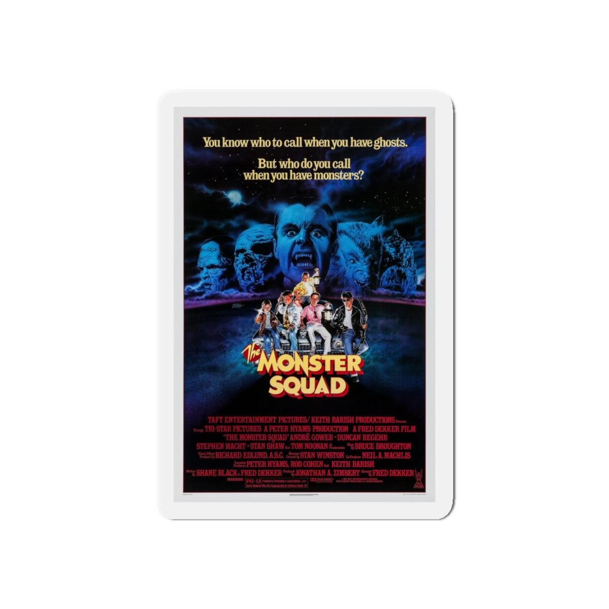 THE MONSTER SQUAD 1987 Movie Poster - Refrigerator Magnet-5" x 5"-The Sticker Space