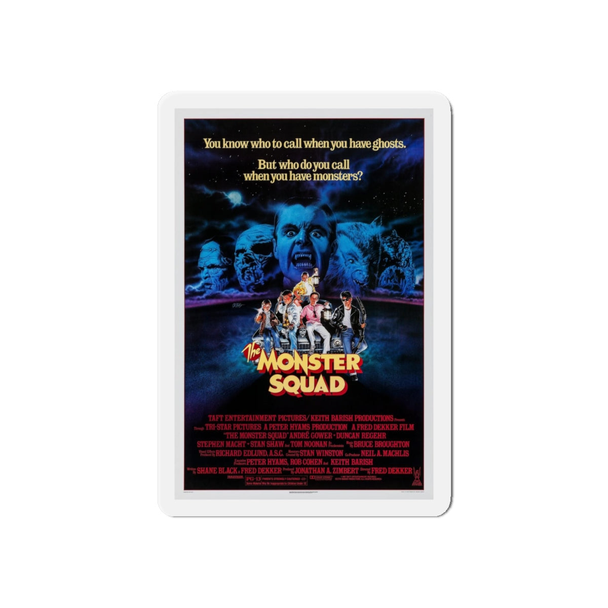 THE MONSTER SQUAD 1987 Movie Poster - Refrigerator Magnet-6 × 6"-The Sticker Space