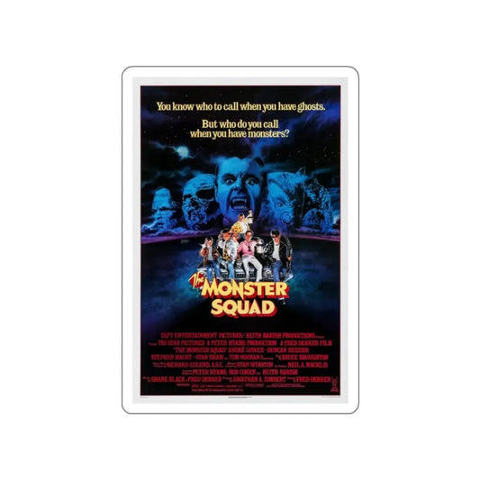THE MONSTER SQUAD 1987 Movie Poster STICKER Vinyl Die-Cut Decal 2 Inch - The Sticker Space