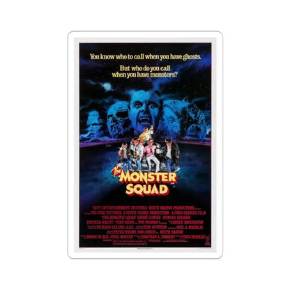 THE MONSTER SQUAD 1987 Movie Poster - STICKER Vinyl Kiss-Cut Decal 2 Inch White - The Sticker Space