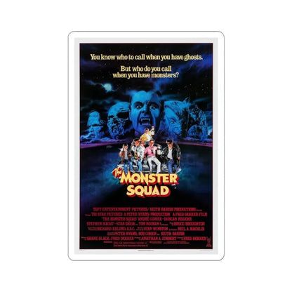 THE MONSTER SQUAD 1987 Movie Poster - STICKER Vinyl Kiss-Cut Decal 3 Inch White - The Sticker Space