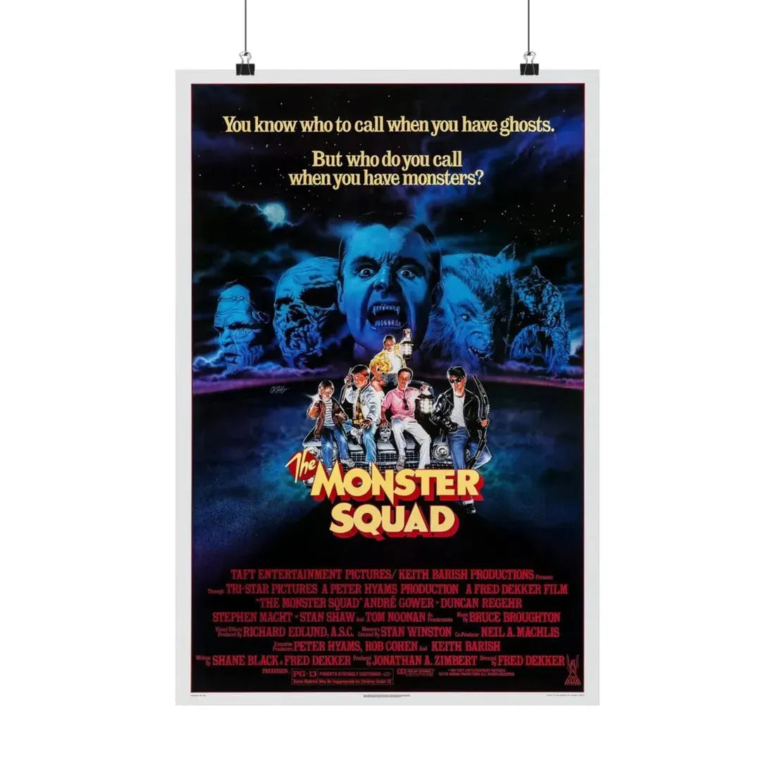 THE MONSTER SQUAD 1987 - Paper Movie Poster 16″ x 24″ Matte - The Sticker Space