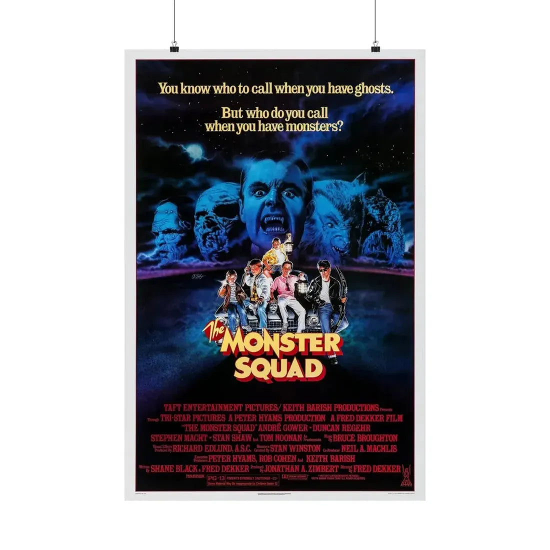 THE MONSTER SQUAD 1987 - Paper Movie Poster 24″ x 36″ Matte - The Sticker Space