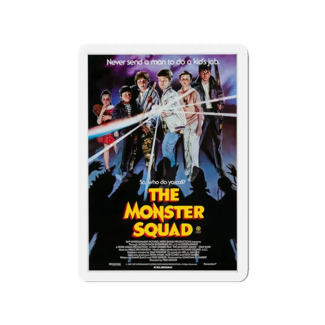 THE MONSTER SQUAD (AUSTRALIAN) 1987 Movie Poster - Refrigerator Magnet 3 Inch Die-Cut - The Sticker Space