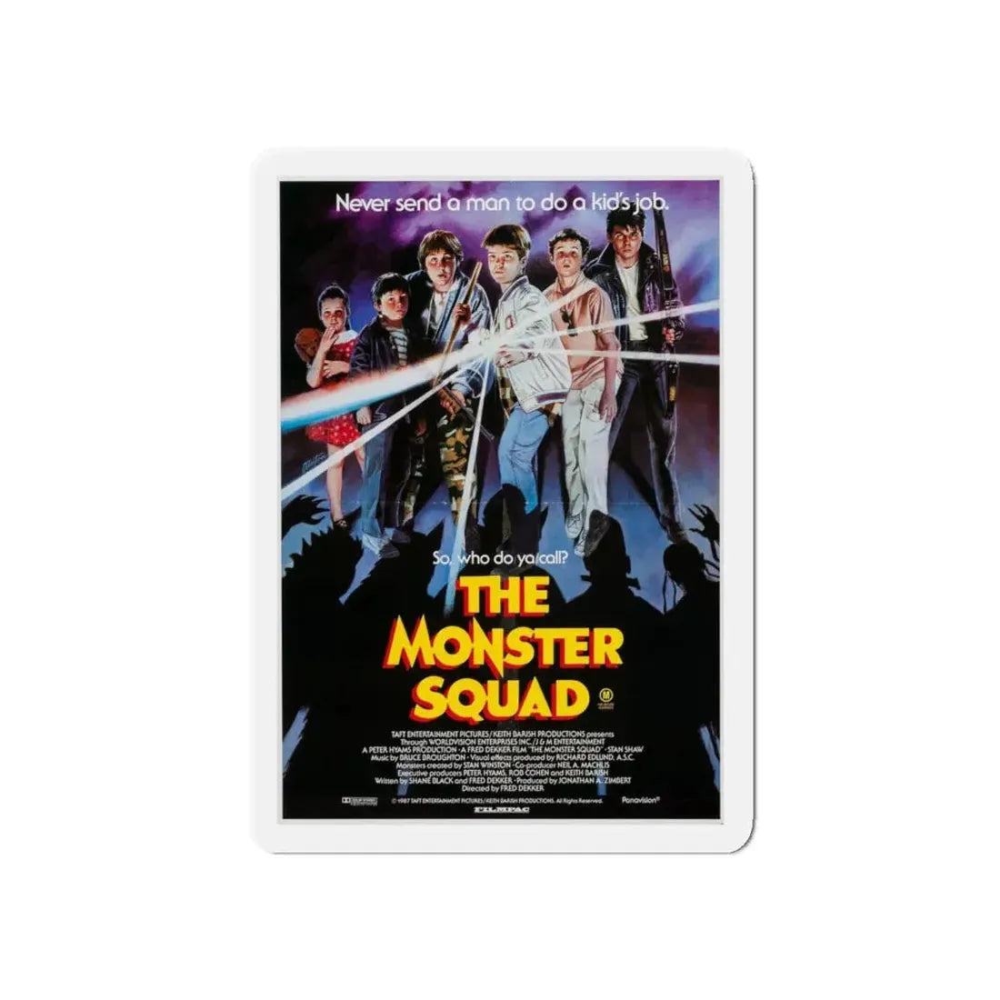 THE MONSTER SQUAD (AUSTRALIAN) 1987 Movie Poster - Refrigerator Magnet 5 Inch Die-Cut - The Sticker Space