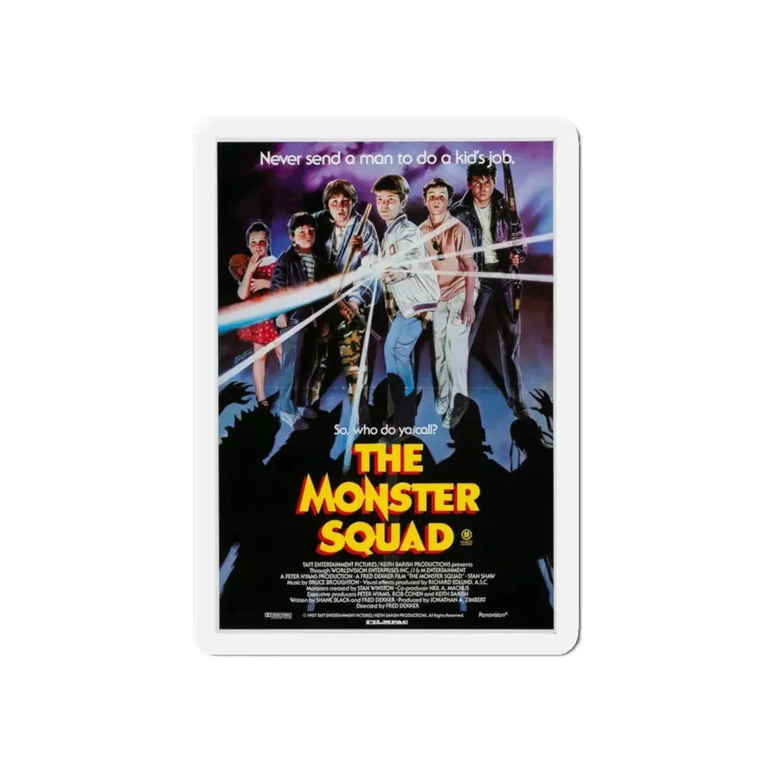 THE MONSTER SQUAD (AUSTRALIAN) 1987 Movie Poster - Refrigerator Magnet 6 Inch Die-Cut - The Sticker Space
