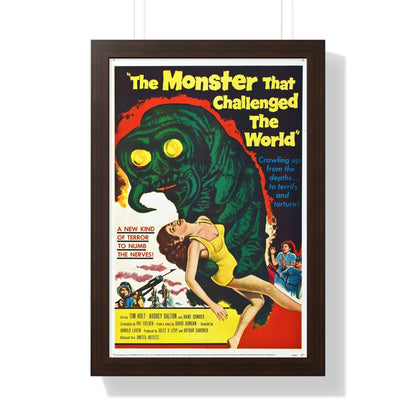 THE MONSTER THAT CHALLENGED THE WORLD 1957 - Framed Movie Poster-16″ x 24″-The Sticker Space