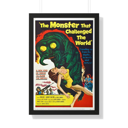 THE MONSTER THAT CHALLENGED THE WORLD 1957 - Framed Movie Poster-20" x 30"-The Sticker Space