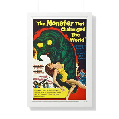 THE MONSTER THAT CHALLENGED THE WORLD 1957 - Framed Movie Poster 20" x 30" White - The Sticker Space