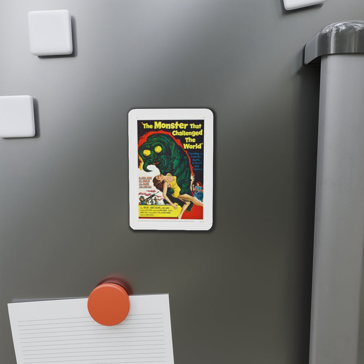 THE MONSTER THAT CHALLENGED THE WORLD 1957 Movie Poster - Refrigerator Magnet-The Sticker Space